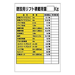 リフト関係標識