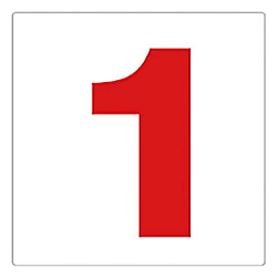 通リ芯表示板 数字 エコユニボード 450×450mm