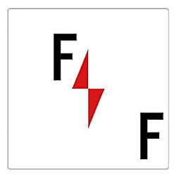 ユニット 階数表示板 F/F エコユニボード 300×300mm