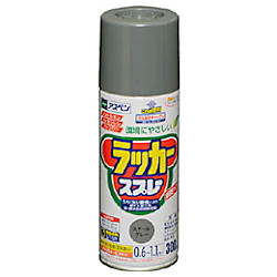 アサヒペン アスペンラッカースプレー 300ML スチールグレー
