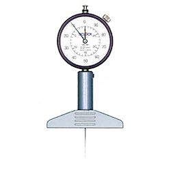 テクロック ダイヤルデプスゲージ 針状測定子タイプ 測定範囲30mm