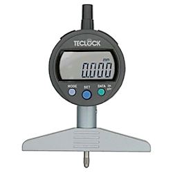 テクロック デジタルデプスゲージ 大形ベースの継足付 最小表示量0.001mm