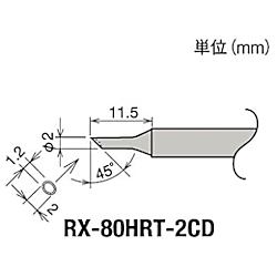 グット 替こて先 2C型窪み RX-802/822/852AS用