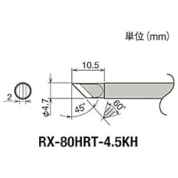 グット 替こて先 4.5KH型 RX-802/822/852AS用