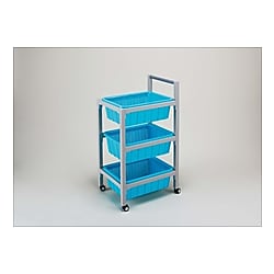 塩ビ製三段バスケットキャリー