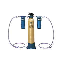 カートリッジ純水器装置セット（電気伝導率計・前後フィルター付）