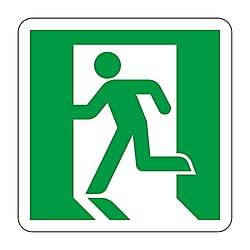高輝度蓄光テープ補助ステッカー（壁面用）