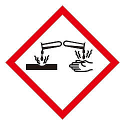GHSステッカー標識　腐食性　GHS-4