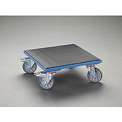 500x500mm/400Kg ドーリー(木製/ゴム張) EA520AD-15