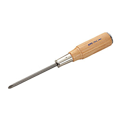 Cross-Head Through Type Screwdriver With Wooden Handle PD-3