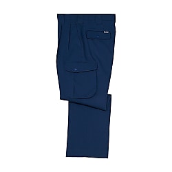 製品制電ストレッチツータックカーゴパンツ（秋冬用/紺・白・緑/帯電防止）