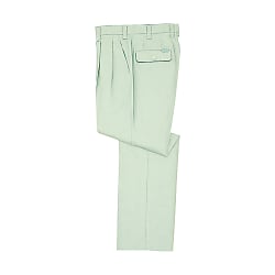 製品制電ストレッチツータックパンツ（緑・灰・青）