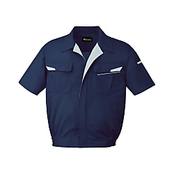 製品制電ストレッチ半袖ブルゾン ストレッチサマーツイル（春夏用）