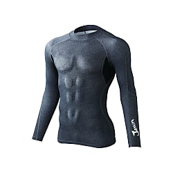 ローネックロングスリーブ（発熱、ストレッチ、消臭、抗菌）【秋冬用】