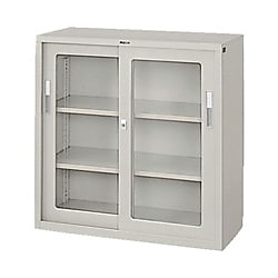 引違い書庫（ガラス戸）棚板耐荷重：等分布40Kg