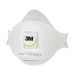 Aura（TM） 使い捨て式防じんマスク 9322J+ DS2