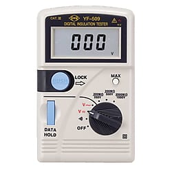 3レンジデジタル絶縁抵抗計 YF-509