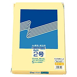 ハーフトーン封筒 角2 クリーム 100枚×5 Lシーム