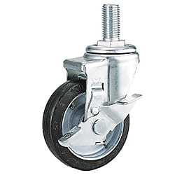 オプションキャスター 4個 φ100 ゴム車ストッパー付 (スチール金具)