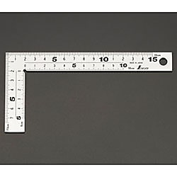 75×150mm 厚手幅広シルバー曲尺