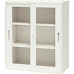 ナイキ ガラス引違い書庫(枠付) CWS-0911HG-WW