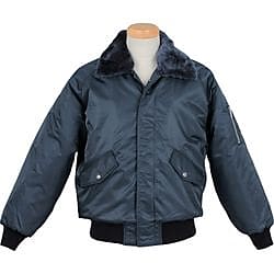 防寒 ナイロン パイロトジャンパー ネイビー 4L・5L