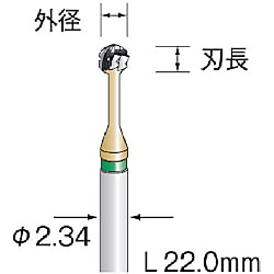 超硬カッター　スパイラルチップブレーカーカット