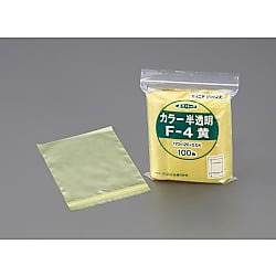 ポリ袋（チャック付／黄）厚み0.04mm