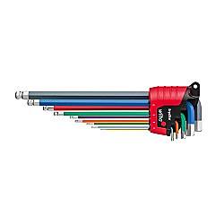 エルゴスター 蛍光色 ボールポイント 六角レンチセット 9本組