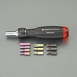 ［+-Hex］ドライバーセット（ラチェット・差替式）EA550-100A