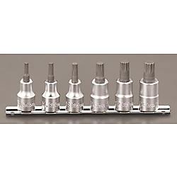 1/2"DR/M5～M14［XZN］ビットソケット3重4角EA618CV