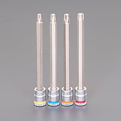 1/4"DR［Torx］ロングビットソケット（ホールド付/4個組）EA617AJ-804