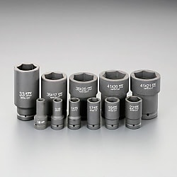 3/4"DR（11個組）ホイールナット用ソケット（アウター/インナー用）EA164KN