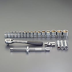 1/4"DRソケットレンチセットEA687AL-1