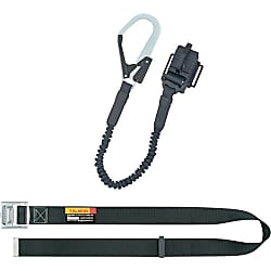 胴ベルト型用蛇腹ランヤードセット B1S□JR-TL1BK