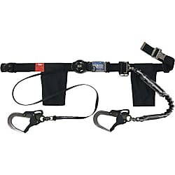 胴ベルト型墜落制止用器具 アリールロック （巻取式ランヤード・補助ロープ）