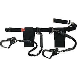 胴ベルト型墜落制止用器具（じゃばらランヤード・補助ロープ付き）