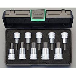 （1/2"DR）Hexビットソケットセット（樹脂ケース付） EA617ZL-1