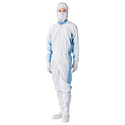 クリーンルーム用ツナギ服（男性用） 4面体構造 5L
