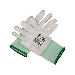 [สินค้าลดราคา] ถุงมือเคลือบโพลียูรีเทน "ปลายนิ้ว" (สีขาว)