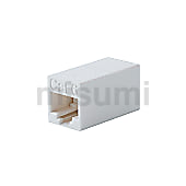 LANケーブル延長　シールド無　CAT6A/CAT6　JJアダプタ（中継用ジャック）