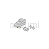 UTP シールド無　CAT6A　RJ45モジュラープラグ