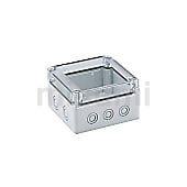 【穴加工対応】プラスチック 固定サイズ コントロールボックス （ノックアウト穴） SPCMシリーズ