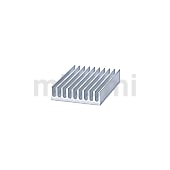 ヒートシンク LSI F 多目的・汎用アルミ押出しタイプ（白アルマイト付）