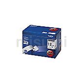 TZeテープ（ピータッチ用ラミネートテープ） 12mm（黒字/白地） 10個入