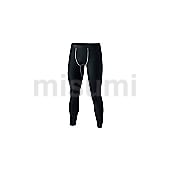 BTパワーストレッチ 前開きロングタイツ ブラック