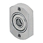 Bearing housings / flange selectable / counterbore, internal thread / deep groove ball bearing / material selectable / coating selectable