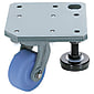 Castors with Integrated Plate and Adjustment Pad / MC Nylon Wheel