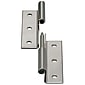 Plug-in hinges / joint raised / stainless steel / cloth polished / MISUMI