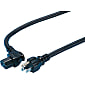 Cable de CA de dos extremos: cable redondo, enchufe A-3, enchufe C13